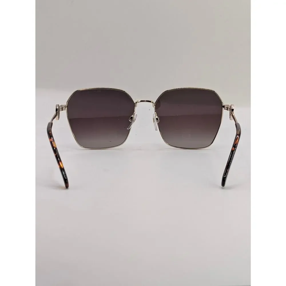 AUTH Marc Jacobs Square Frame Aviator Marc Icon – Tortoise & Gold – Brand New